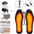 USB Rechargeable Heated Insoles Size 35-46 DIY Customizable Electric Heated Shoes Pad for Outdoor Skiing Winter Foot Warmers