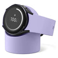Compatible with Samsung Galaxy Watch 9 8 7 6 5 Charger Stand Holder Galaxy Watch 5 6 7 8 9 Pro Charger Silicone Stand Puprle