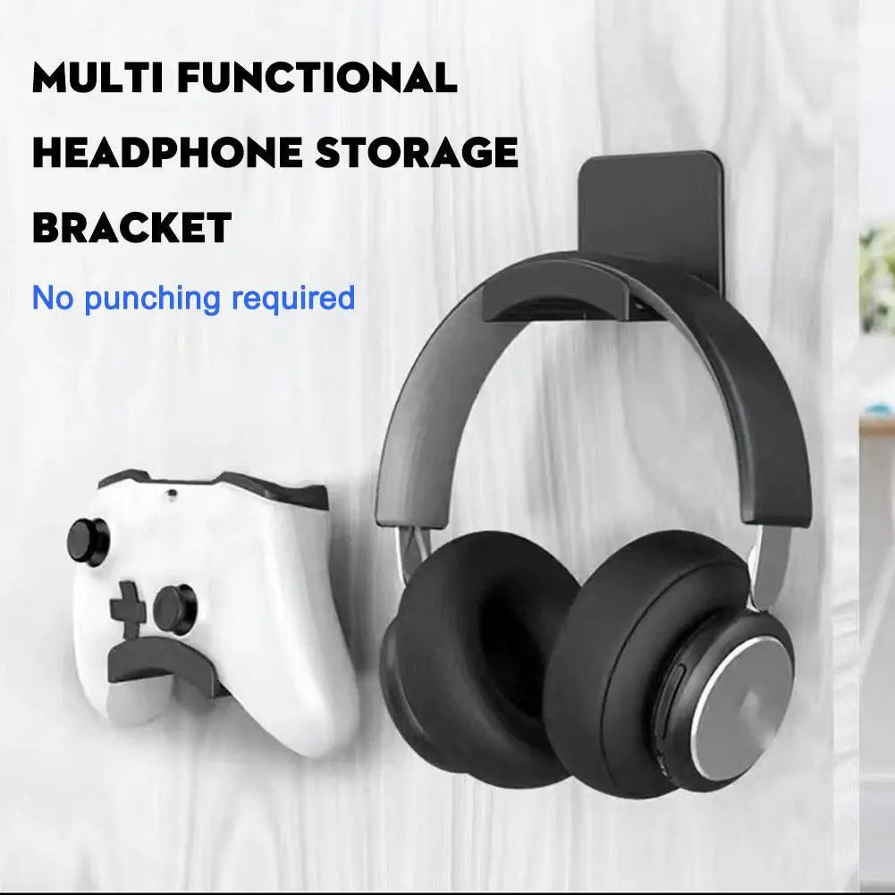 Wall Mounted Plastic Headphone Hook for Desk Setups