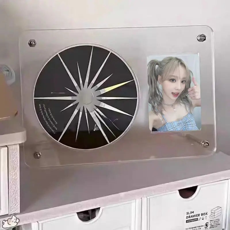 Acrylic Display Frame for CDs and Photocard Desk Displays