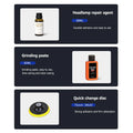 Car Headlights Restoration Kit Chemical Brightener Headlight Polisher Restorer Polishing Paste Set Auto Headlamps Wax Sanding