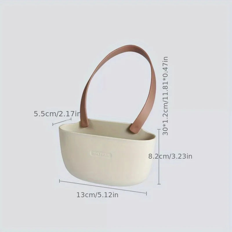 Hanging Sink Basket with Adjustable Strap for Sponges coffee