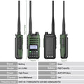 BaoFeng M-13 PRO V1 V2 High Power Multi Band Walkie Talkie Type-C Charger Long Range Upgraded UV-13 PRO V1 V2 Ham Two Way Radio - Dicrodelights