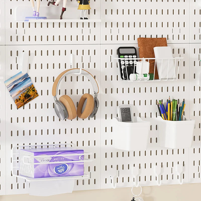 Modular Desk Pegboard Wall Storage for Office Accessories
