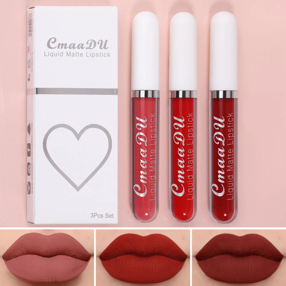 Long-Lasting Velvet Matte Liquid Lipstick for Women