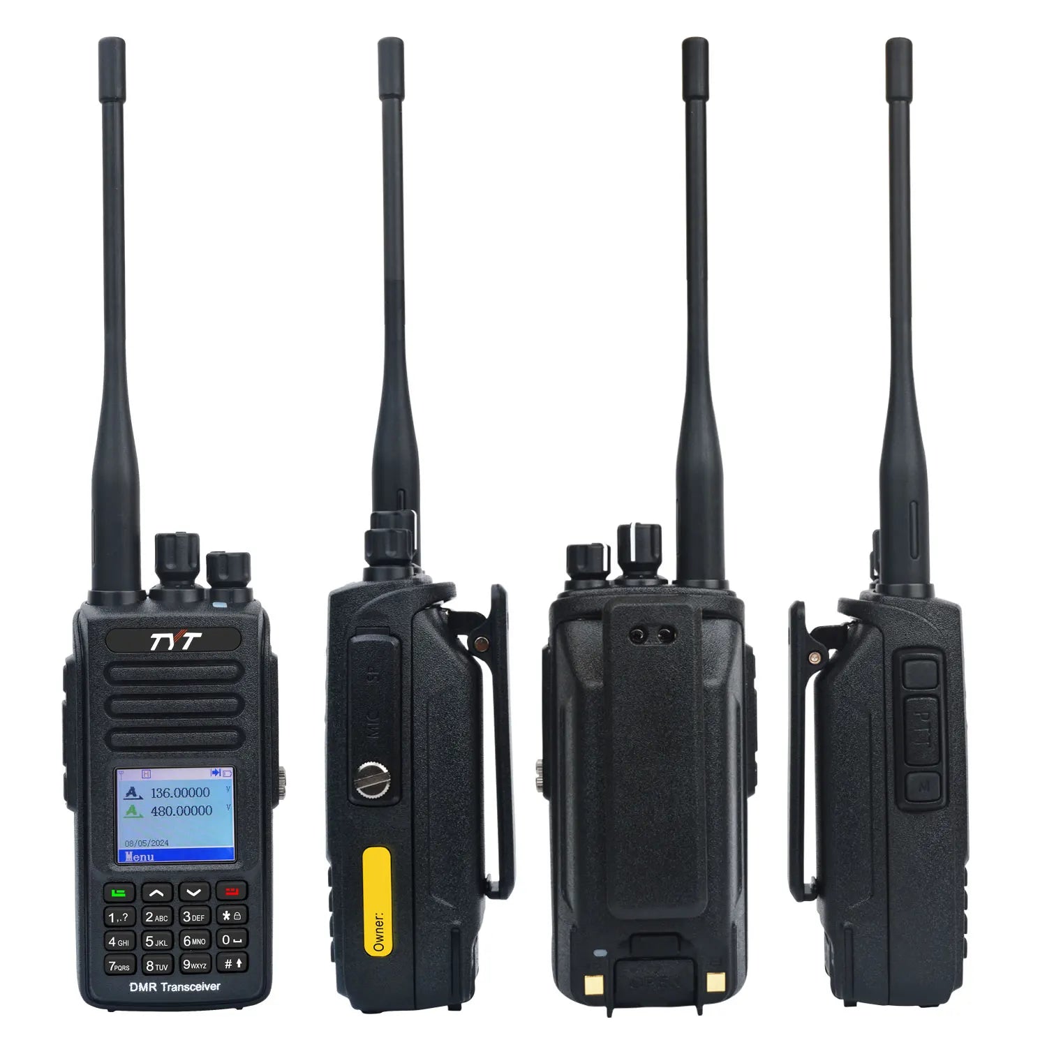 TYT MD-UV390 10W DMR Digital Walkie Talkie with GPS, IP67 Waterproof, AES-256 Encryption & USB-C Battery