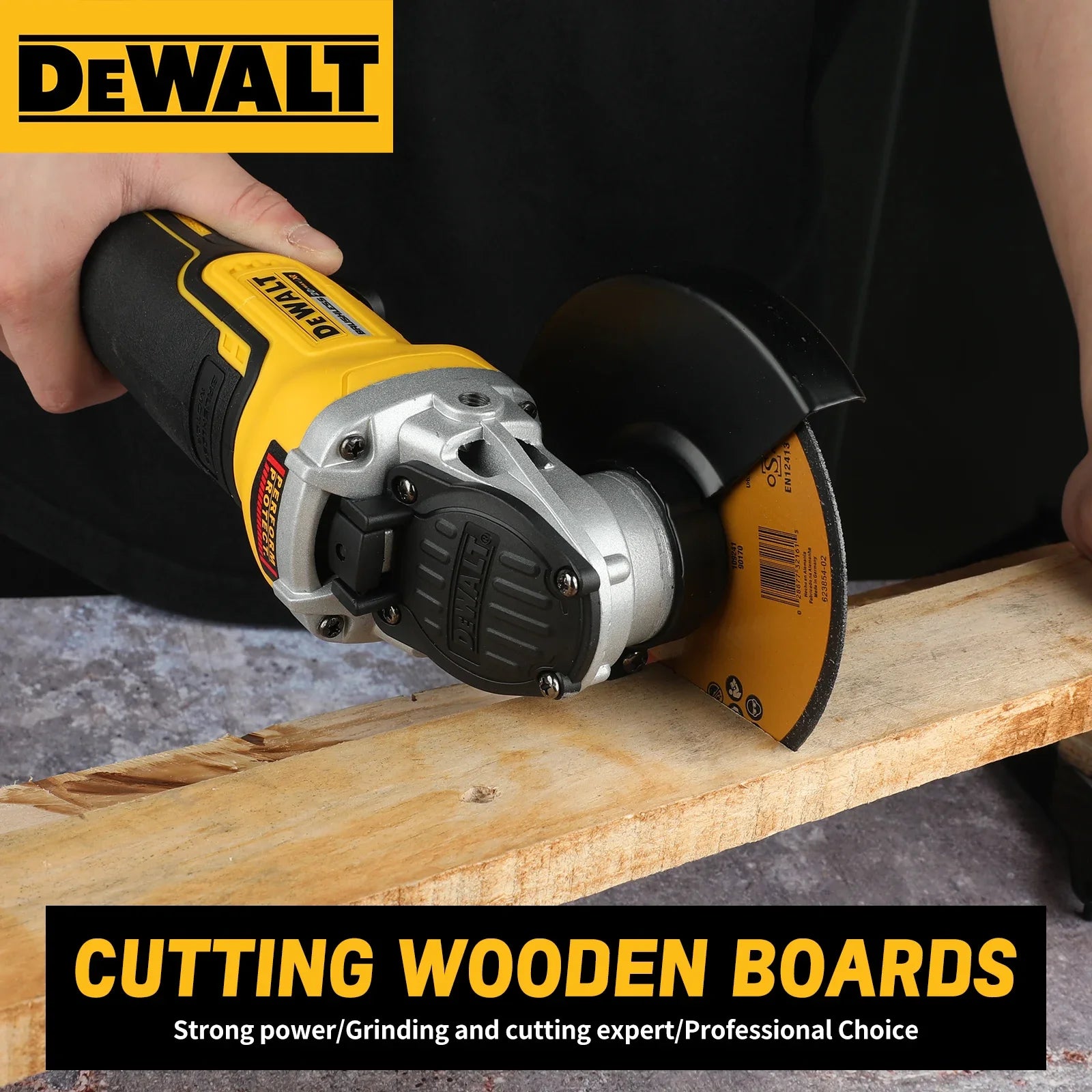 DEWALT DCG406 20VCordless Angle Grinder:1000rpm125mm wheel,M14 spindle9000/min speed,680W power.For construction,DIY&industrial