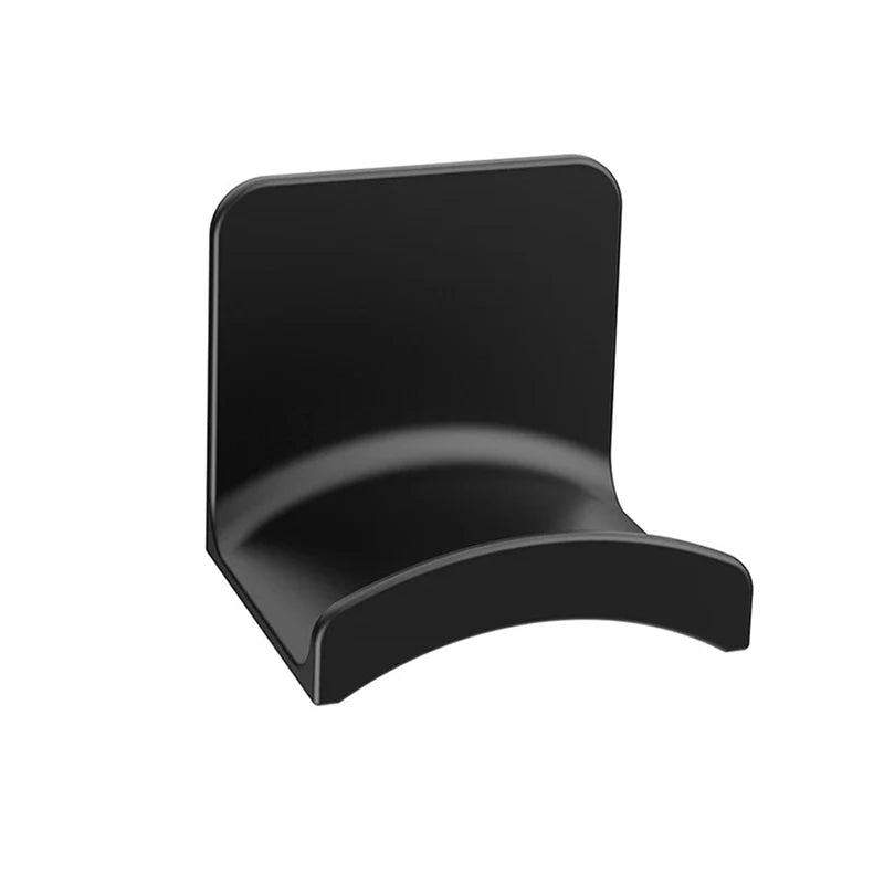 Adhesive Wall Mounted Headphone Holder for Desk Setups Black