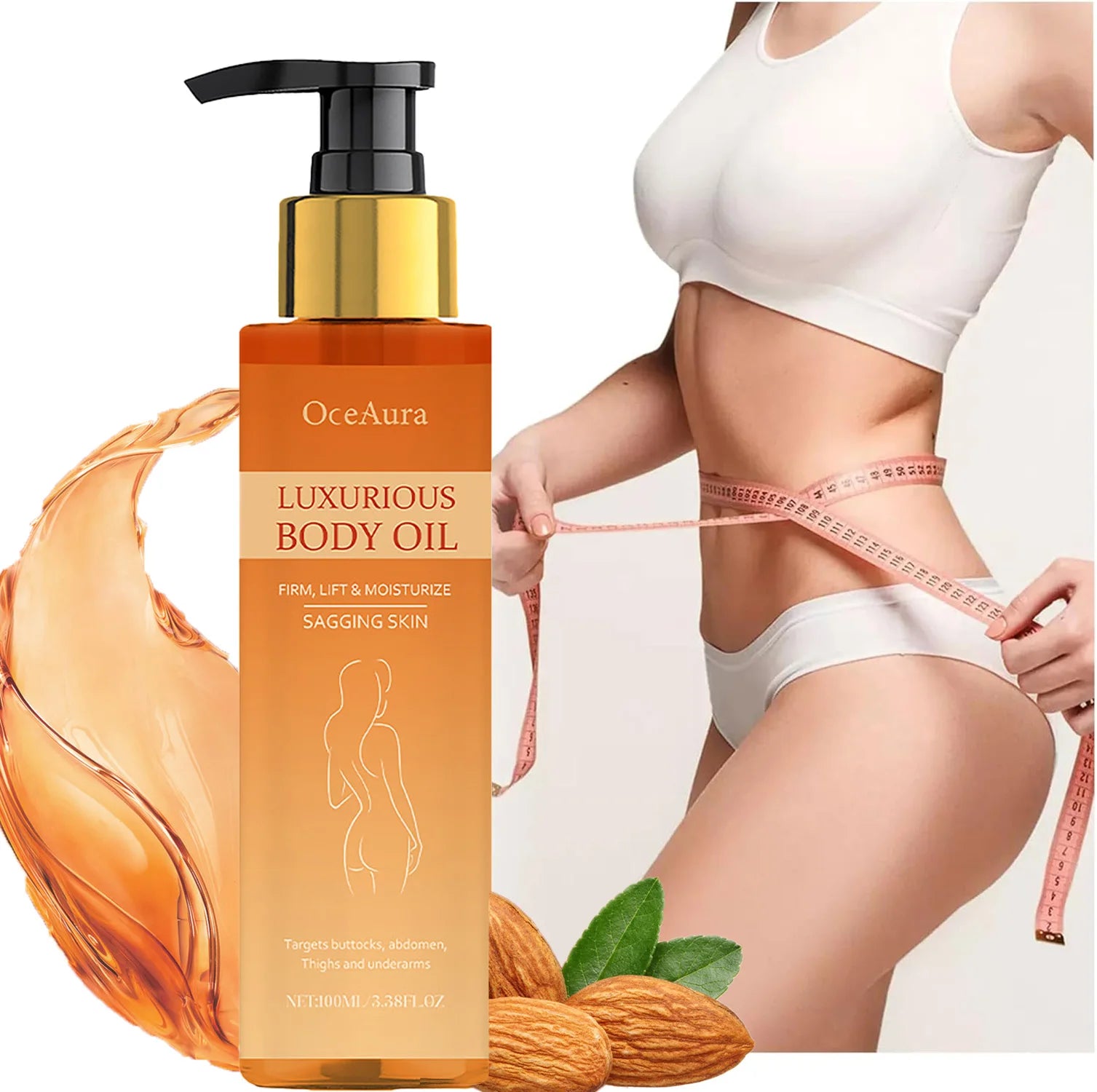 Lifting & Firming Body Oil Tighten Sagging Skin Deep Moisturizing Dry Skin Repairing Soften Magic Luxury Nourishing Oil 100ml