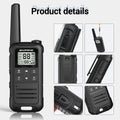 2pcs Baofeng F22 Mini Walkie Talkies - Long Range, Waterproof, Rechargeable, Kids Two-Way Radio with Type-C Charging for Camping & Outdoor Adventures - Dicrodelights