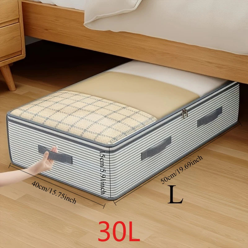 Clear Window Under Bed Storage Bag for Clothes and Bedding L