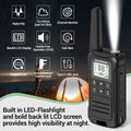 2pcs Baofeng F22 Mini Walkie Talkies - Long Range, Waterproof, Rechargeable, Kids Two-Way Radio with Type-C Charging for Camping & Outdoor Adventures - Dicrodelights