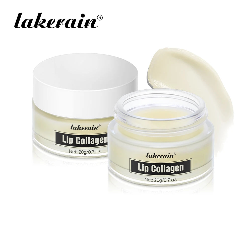 Lip Balm Collagen Lighten Melanin Lip Mask Exfoliating Fade Lip Line Dead Skin Moisturizing Brighten Repair Lip Care Products 2pcs