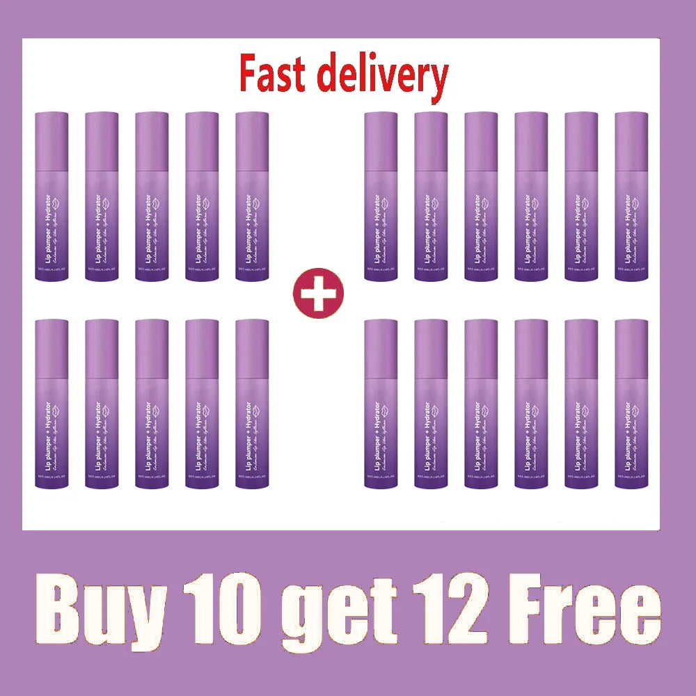 Instant Lip Plumping Essential Oil Nourishing Antiwrinkle Moisturising Sexy Lip Care Ultimate Plumping Lip Gloss Serum Cosmetics 22PCS