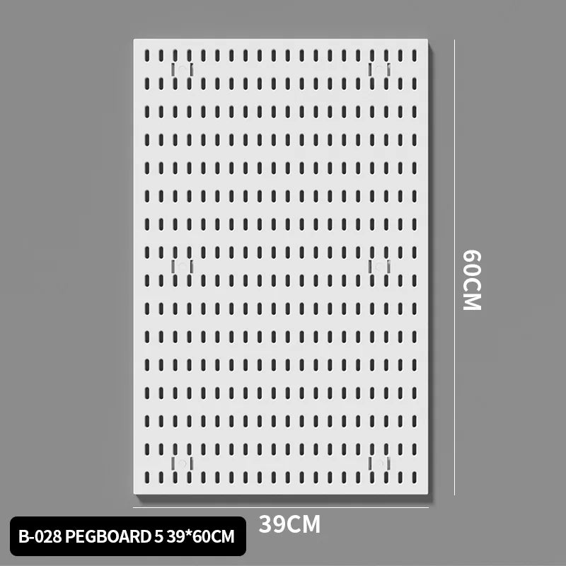 Modular Desk Pegboard Wall Storage for Office Accessories White Pegboard 5