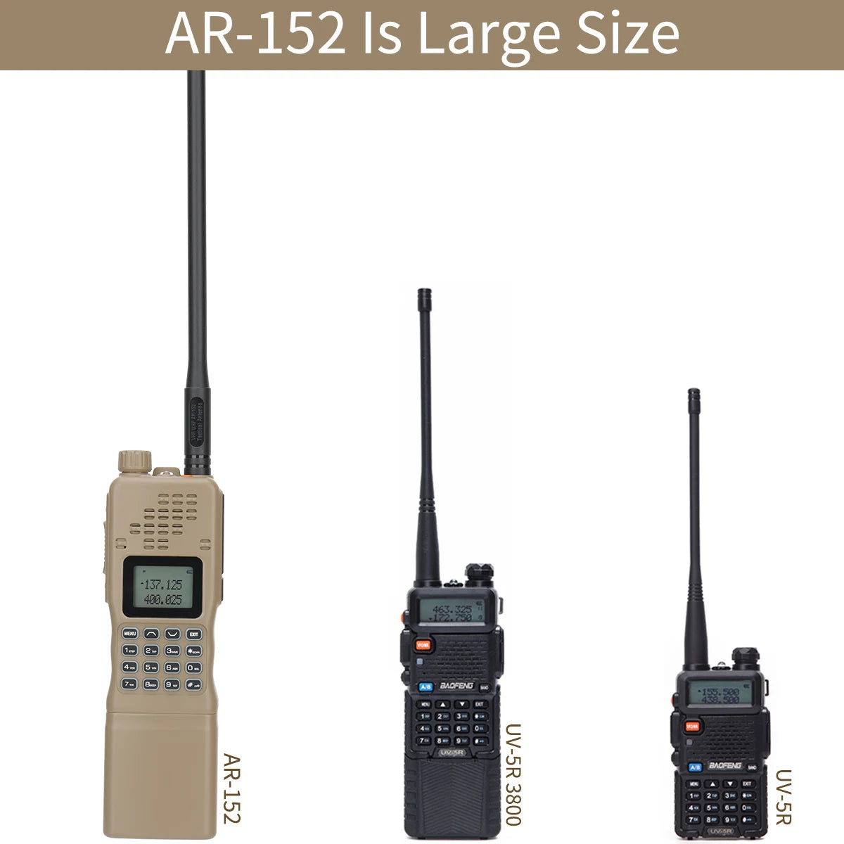Baofeng AR 152 Tactical Ham Radio – Long Range, High Power Walkie Talkie (10km Range) - Dicrodelights