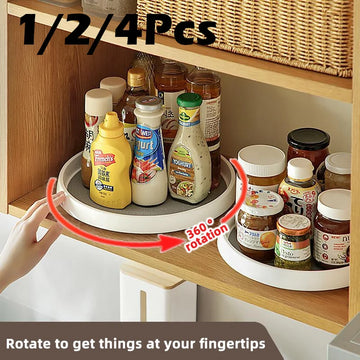 Kitchen Condiment Organiser Tray with Turntable Options