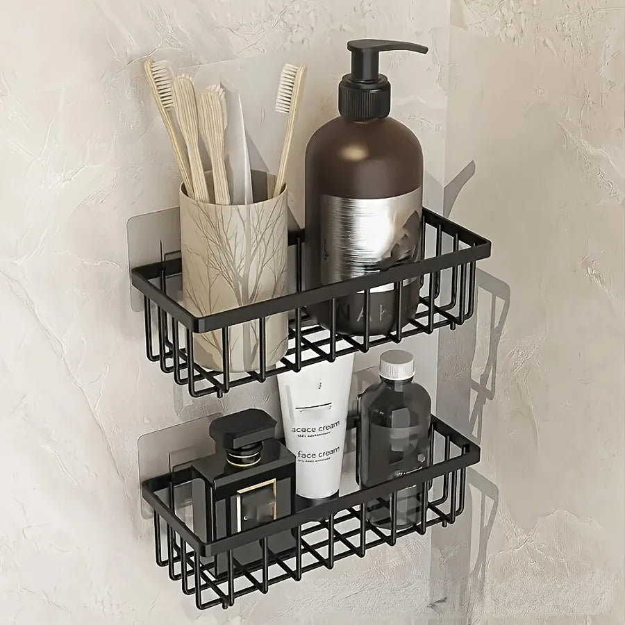 No-Drill Plastic Kitchen Sink Organiser for Cleaning Tools