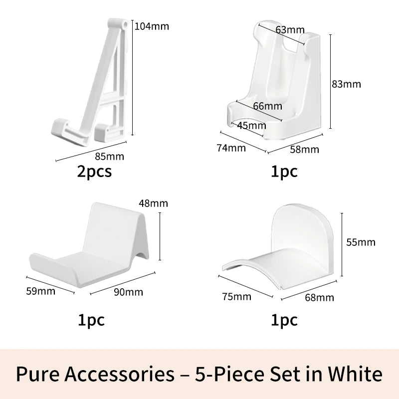 Desk Storage Pegboard – 2 Mounting Options (Stand or Clamp-On), Ideal for Organizing Stationery & Daily Items W Off Accessories 5