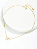 Tiny Cute Double Hollow Heart Chain Necklace Women Fashion Love Necklace Valentine's Day Jewelry for Women
