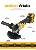 DEWALT DCG406 20VCordless Angle Grinder:1000rpm125mm wheel,M14 spindle9000/min speed,680W power.For construction,DIY&industrial