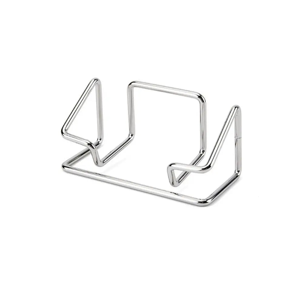 Metal Business Card Holder for Desks and Reception Areas Silver 2