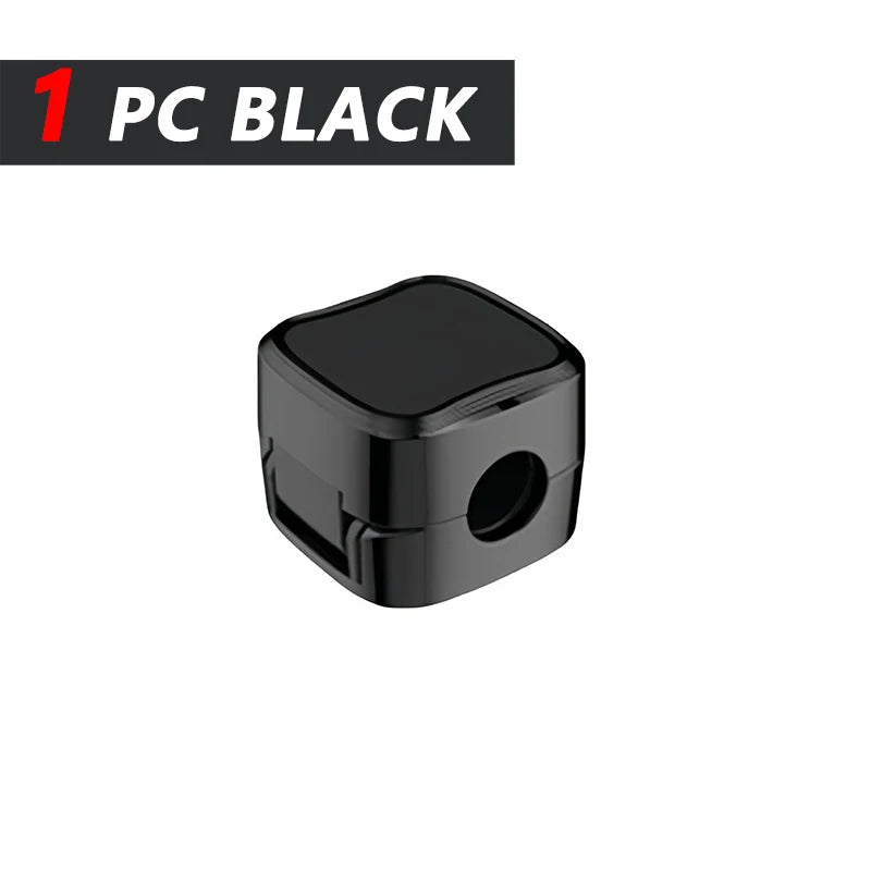Adhesive ABS Desk Cable Clips for Charging Lead Storage 1 Black