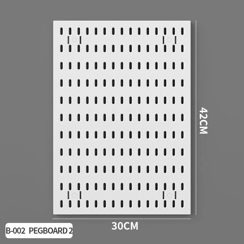Desk Storage Pegboard – 2 Mounting Options (Stand or Clamp-On), Ideal for Organizing Stationery & Daily Items W Pegboard 2 1pc