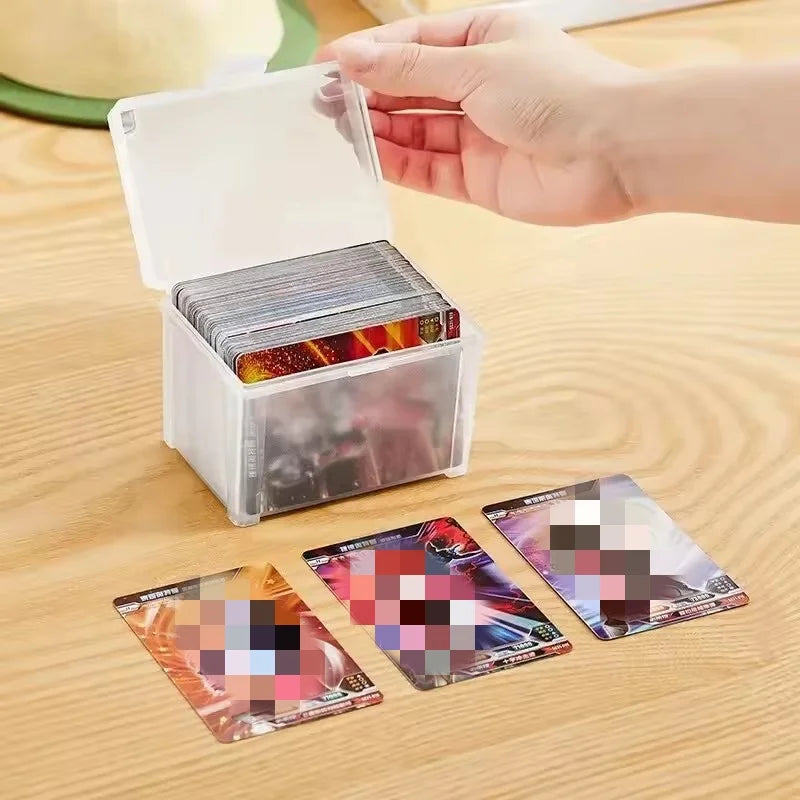 Stackable Plastic Game Card Storage Box for Desk Display
