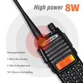 Baofeng UV-82 Walkie Talkie Dual Band 5W/8W FM Radio 10km Range, Outdoor Use - Dicrodelights
