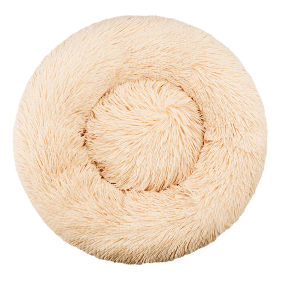 40-90cm 6 Sizes Round Pet Bed for Large Dog Bed Super Soft Cat Bed Plush Dog House for Medium Dog House Winter Warm Sleeping 5