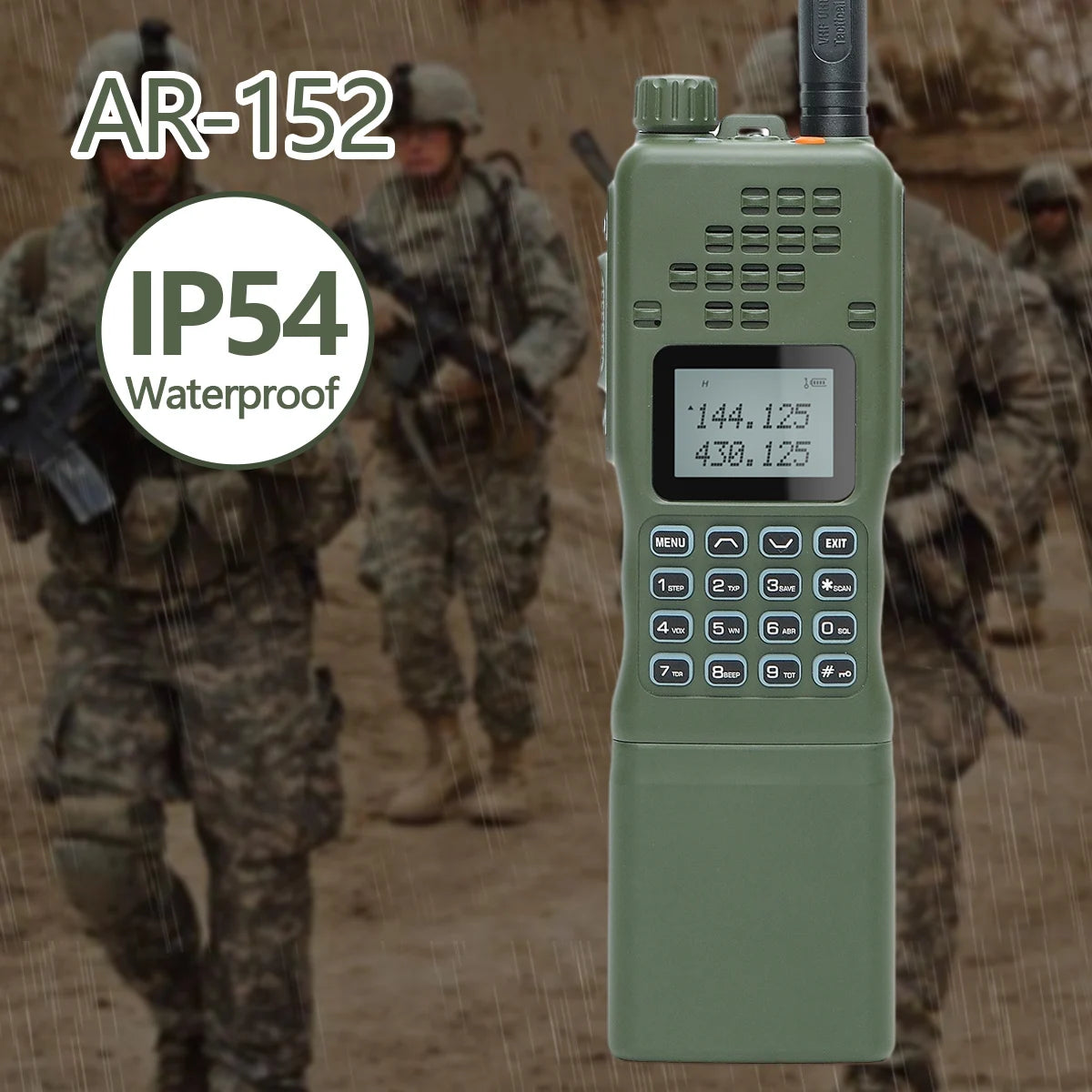 Baofeng AR 152 Tactical Ham Radio – Long Range, High Power Walkie Talkie (10km Range) - Dicrodelights