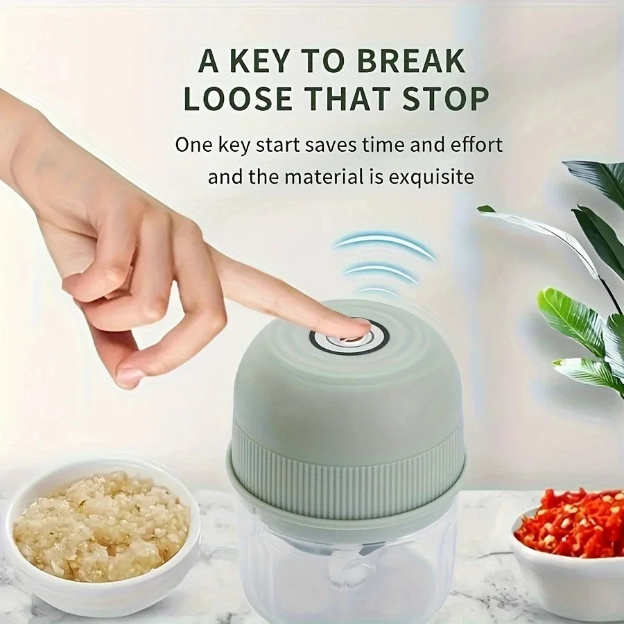 1 electric garlic grinder 260ml onion chopper 1 button start meat grinder kitchen food vegetable mixer