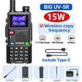 Baofeng UV-5RH 10W Walkie Talkie Long Range Ham Radio Type-C Charging Air Band Two-Way Wireless Transceiver - Dicrodelights