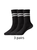 1/3/6/10 Pair Anti Slip Yoga Socks Female Medium Tube Socks lady Anti Slip Silicone Indoor Fitness Pilates Women's Sports Socks black