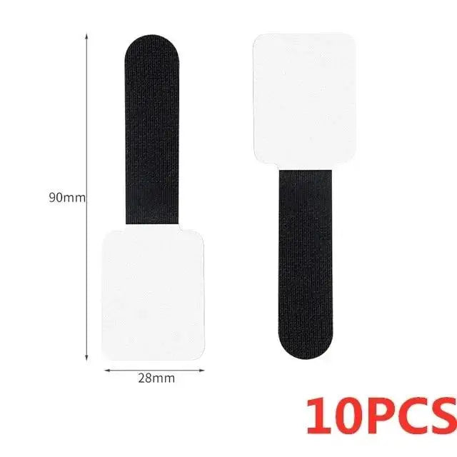 Self Adhesive Nylon Cable Ties for Desk Wire Management 10PCS Black