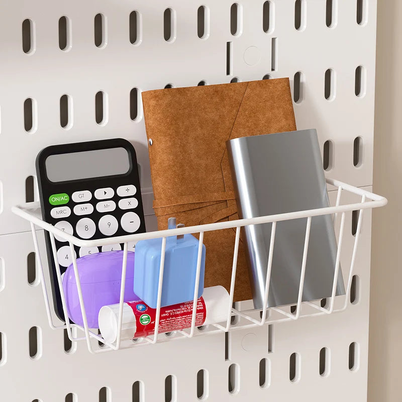 Neat Plastic Pegboard Desk Organizer with Multiple Accessories for Home Office, Craft Room and Garage Display