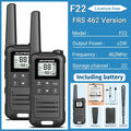 2pcs Baofeng F22 Mini Walkie Talkies - Long Range, Waterproof, Rechargeable, Kids Two-Way Radio with Type-C Charging for Camping & Outdoor Adventures - Dicrodelights