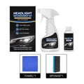 Car Headlights Restoration Kit Chemical Brightener Headlight Polisher Restorer Polishing Paste Set Auto Headlamps Wax Sanding D 50 ML