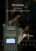 Baofeng Walkie Talkie P15UV Air Band FM/AM Long Range Wireless Copy Frequency NOAA Multi-Bands Two Way Radio Type-C Ham Radios - Dicrodelights