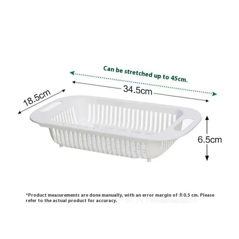 Extendable Sink Draining Basket for Fruit and Vegetables