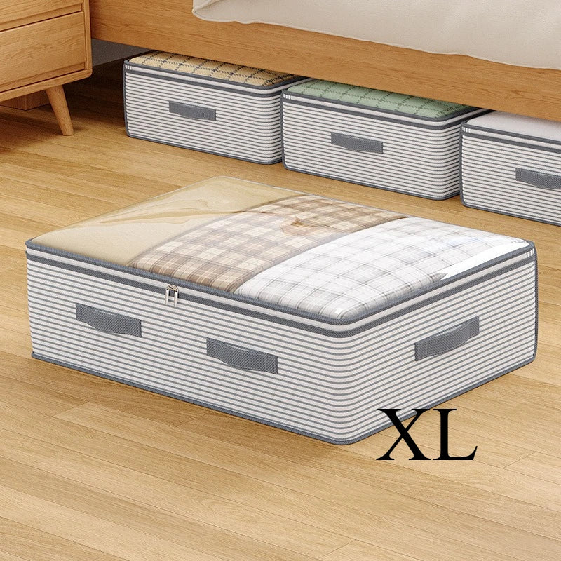 Clear Window Under Bed Storage Bag for Clothes and Bedding