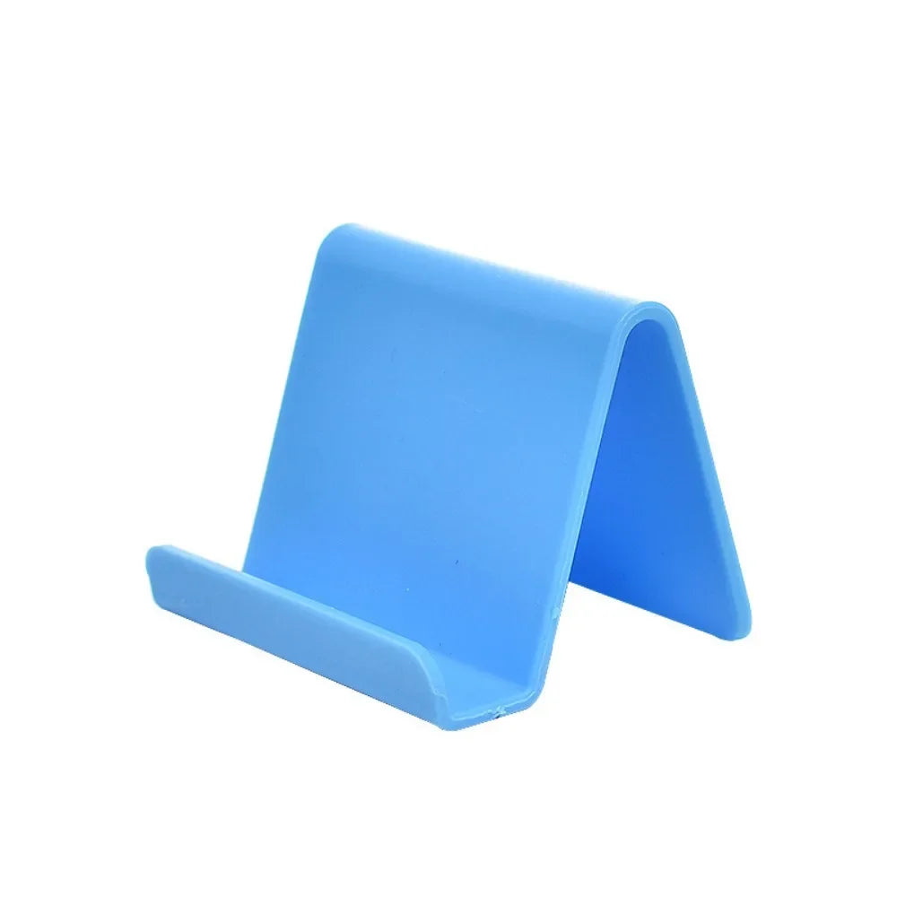 Plastic Desk Phone Stand for Hands Free Home Office Use Blue