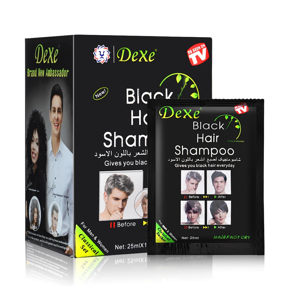 10 Pcs/Box Fast Black Hair Shampoo 5 Mins Fast Become Black Hair Dye Herb Natural Hair Care Restore Colorant Shampoo Hair Care Australia