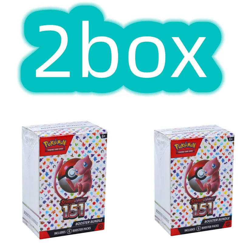 Pokemon Card v10 Booster bundle Destined Rivals Prismatic Evolutions Scarlet Violet 151 English Booster Transaction Cards Gifts 2box 3