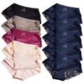 1/5/10Pcs Seamless Women Hollow Out Panties Set Underwear Comfort Lace Briefs Low Rise Female Sport Panty Soft Lady Lingerie mix-10pcs 4 As shown