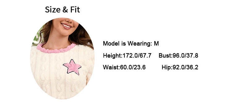 Women's Nightdress Winter Warm Nightgown Thicken Flannel Long Sleeved T-shirt Tops Soft Coral Fleece Pyjama Dress Home Clothing