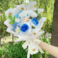 Sanrio Plush Bouquet Doll – Kuromi, My Melody, Cinnamoroll Handmade Gift Toy for Valentine, Birthday & Graduation 14-35cm