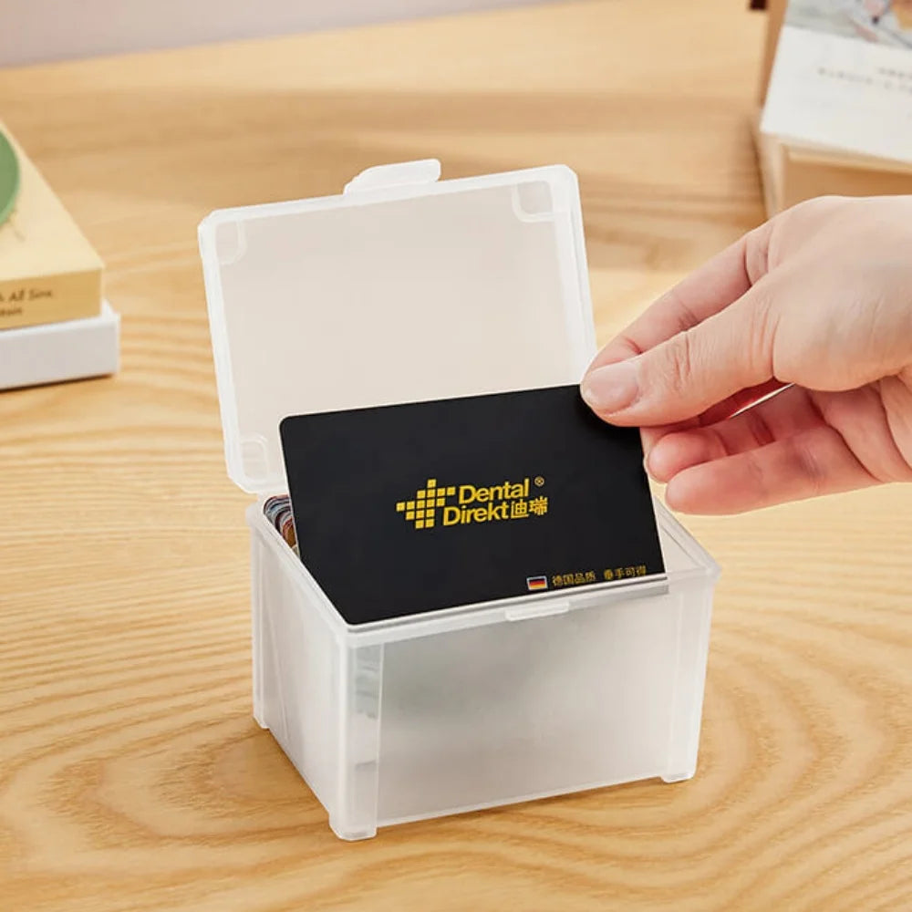 Stackable Plastic Game Card Storage Box for Desk Display