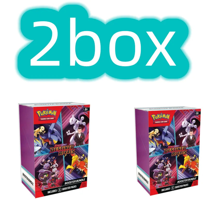 Pokemon Card v10 Booster bundle Destined Rivals Prismatic Evolutions Scarlet Violet 151 English Booster Transaction Cards Gifts 2box 5